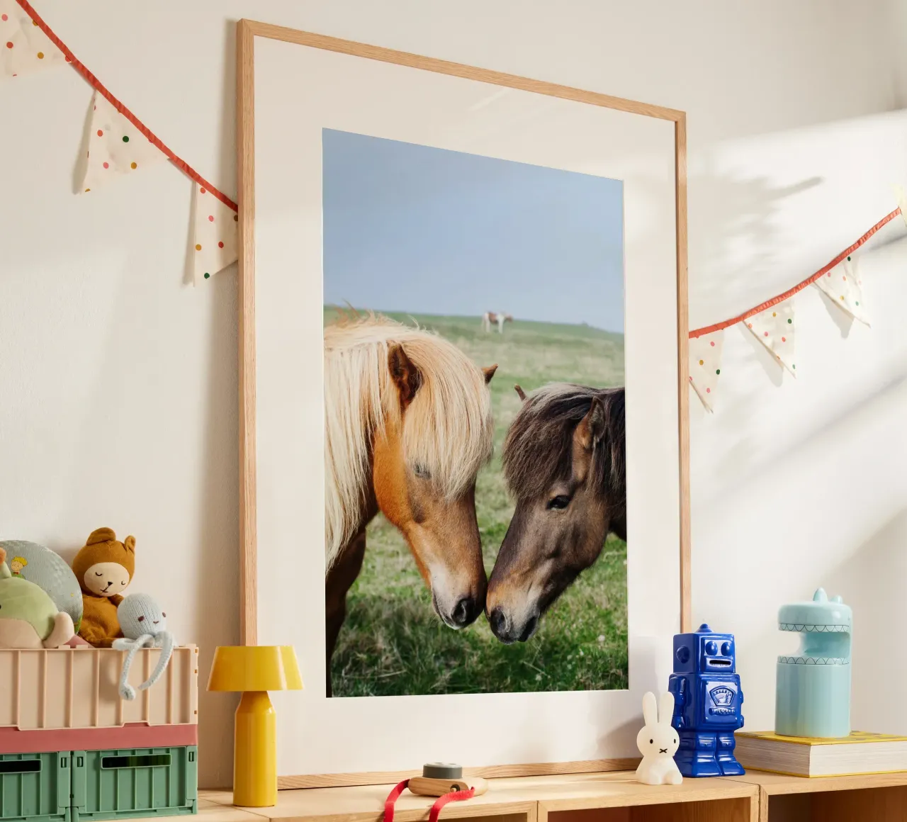 Amore per i cavalli in Islanda poster da Simon Koy