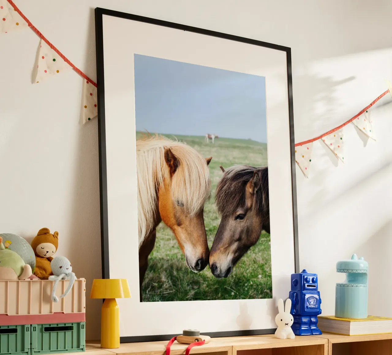 Amore per i cavalli in Islanda poster da Simon Koy