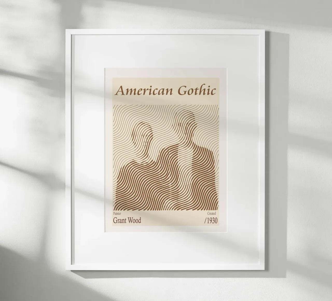 Gotico americano - Grant Wood poster da Doa Project