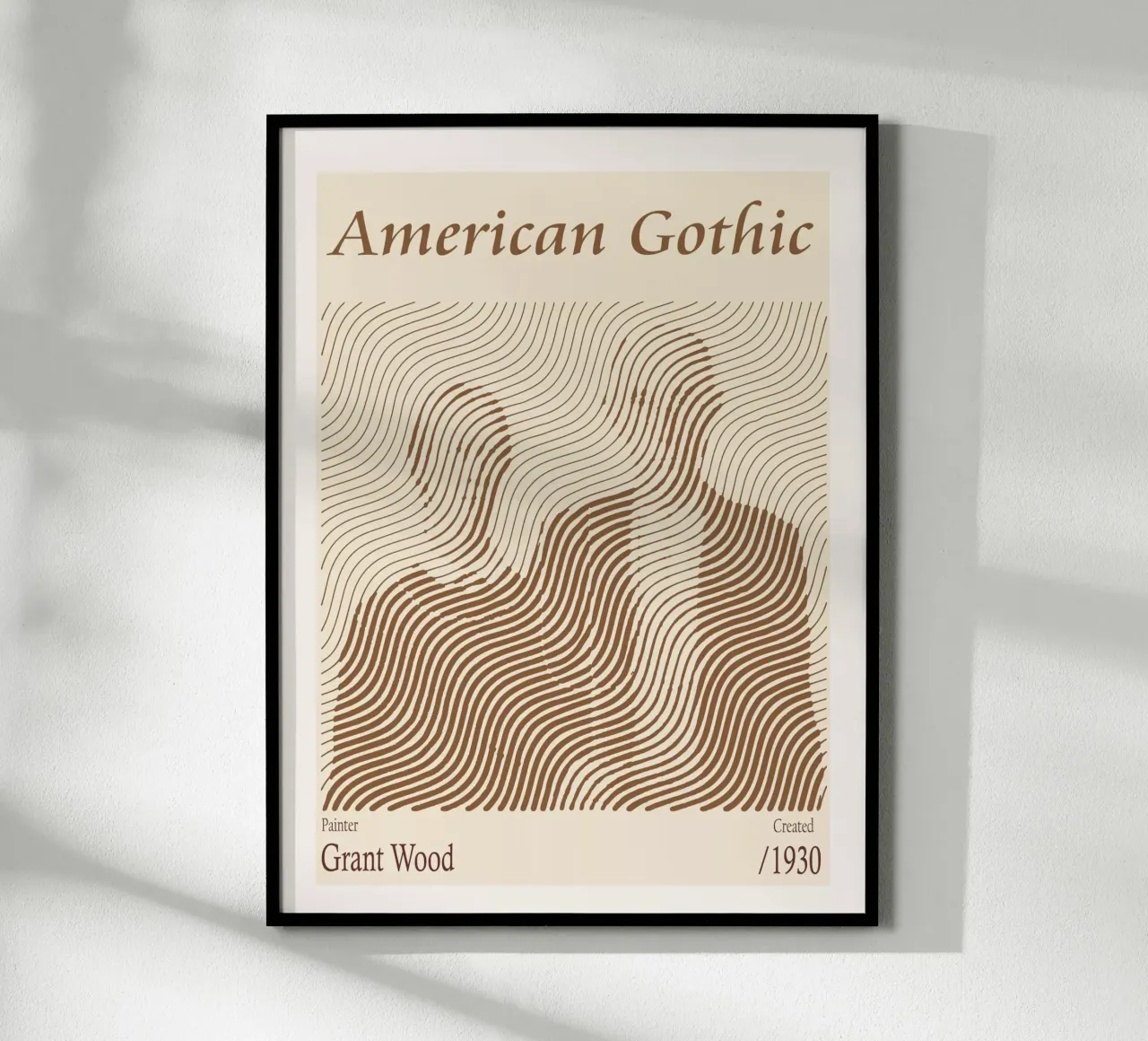 Gotico americano - Grant Wood poster da Doa Project