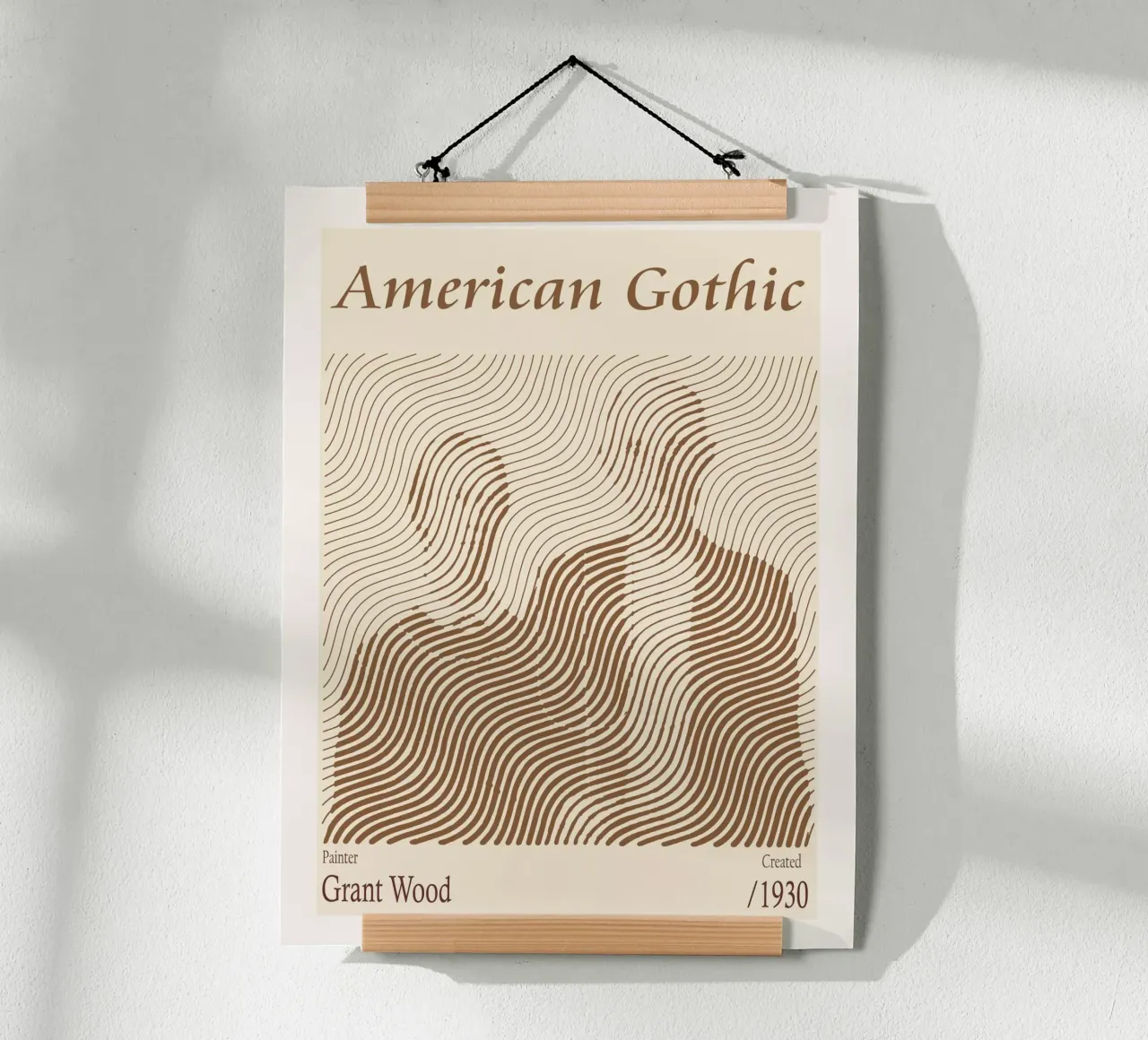Gotico americano - Grant Wood poster da Doa Project