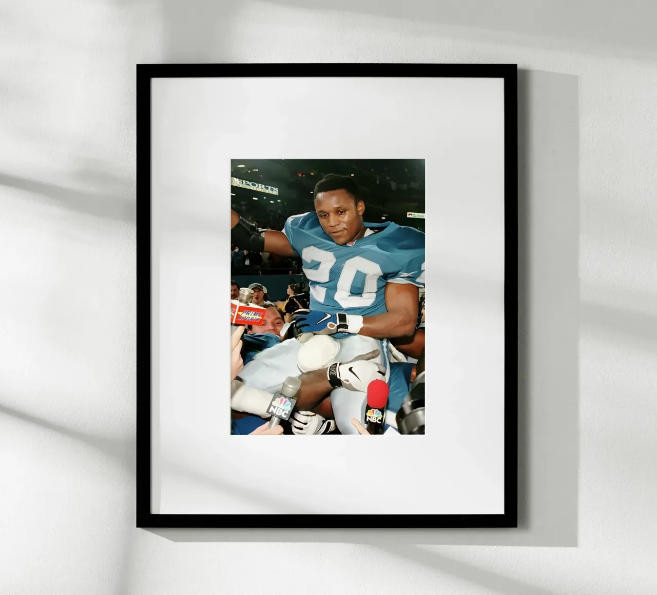 Barry Sanders carta hahnemühle da Low poly art