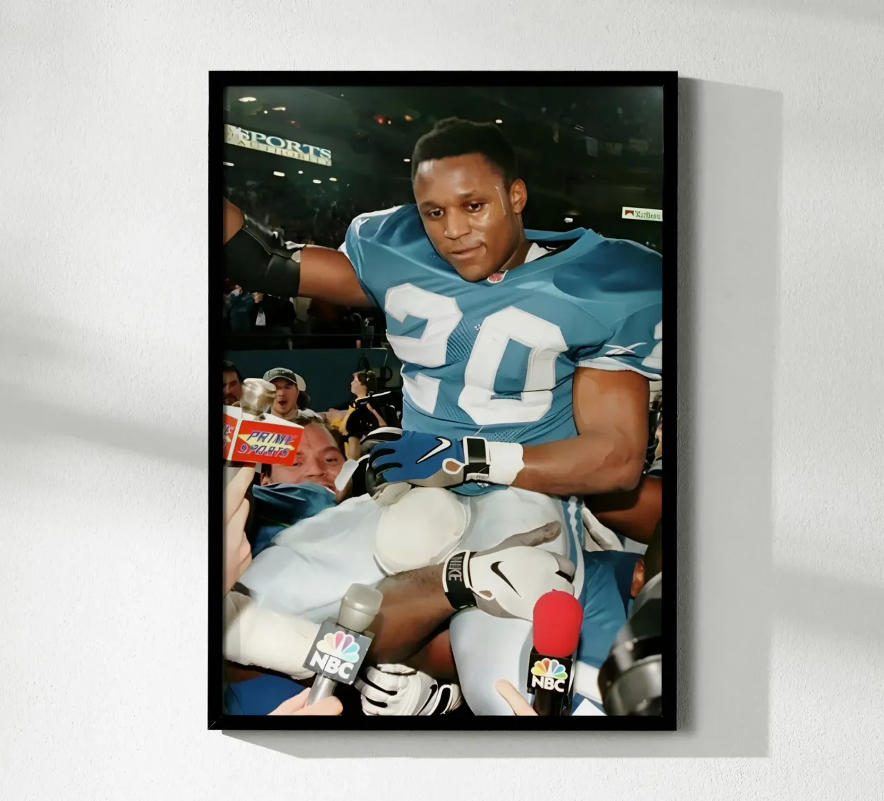 Barry Sanders carta hahnemühle da Low poly art
