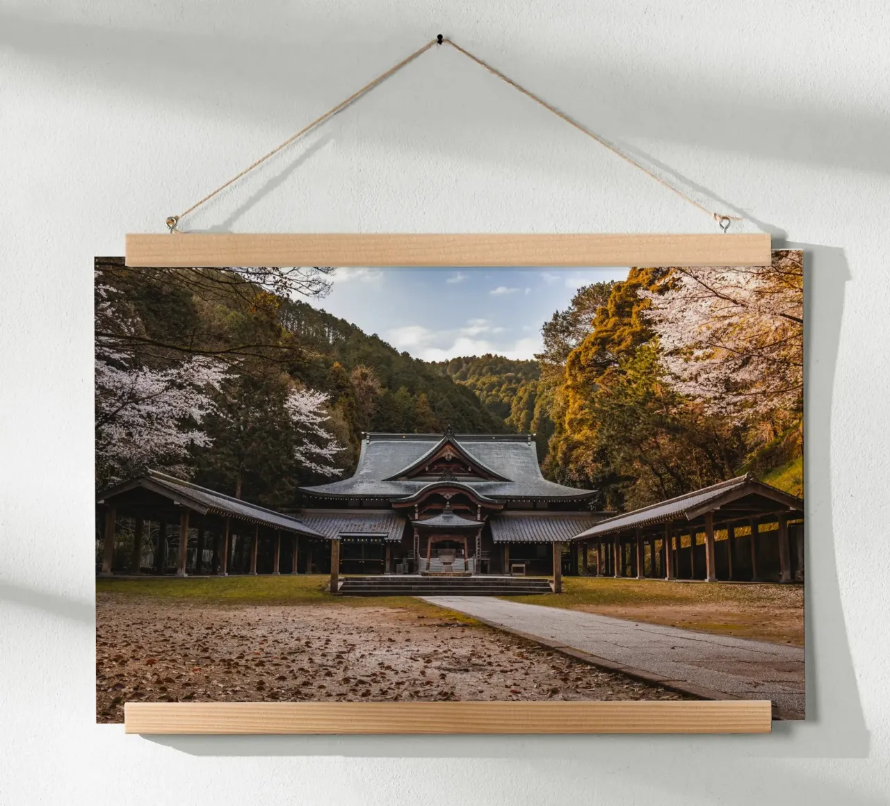 Tempio della foresta giapponese carta hahnemühle da Marcel Bisig