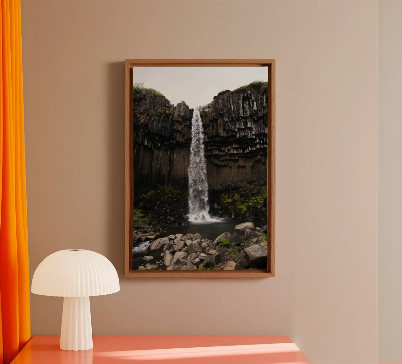 Cascata in Islanda tela da Simon Koy