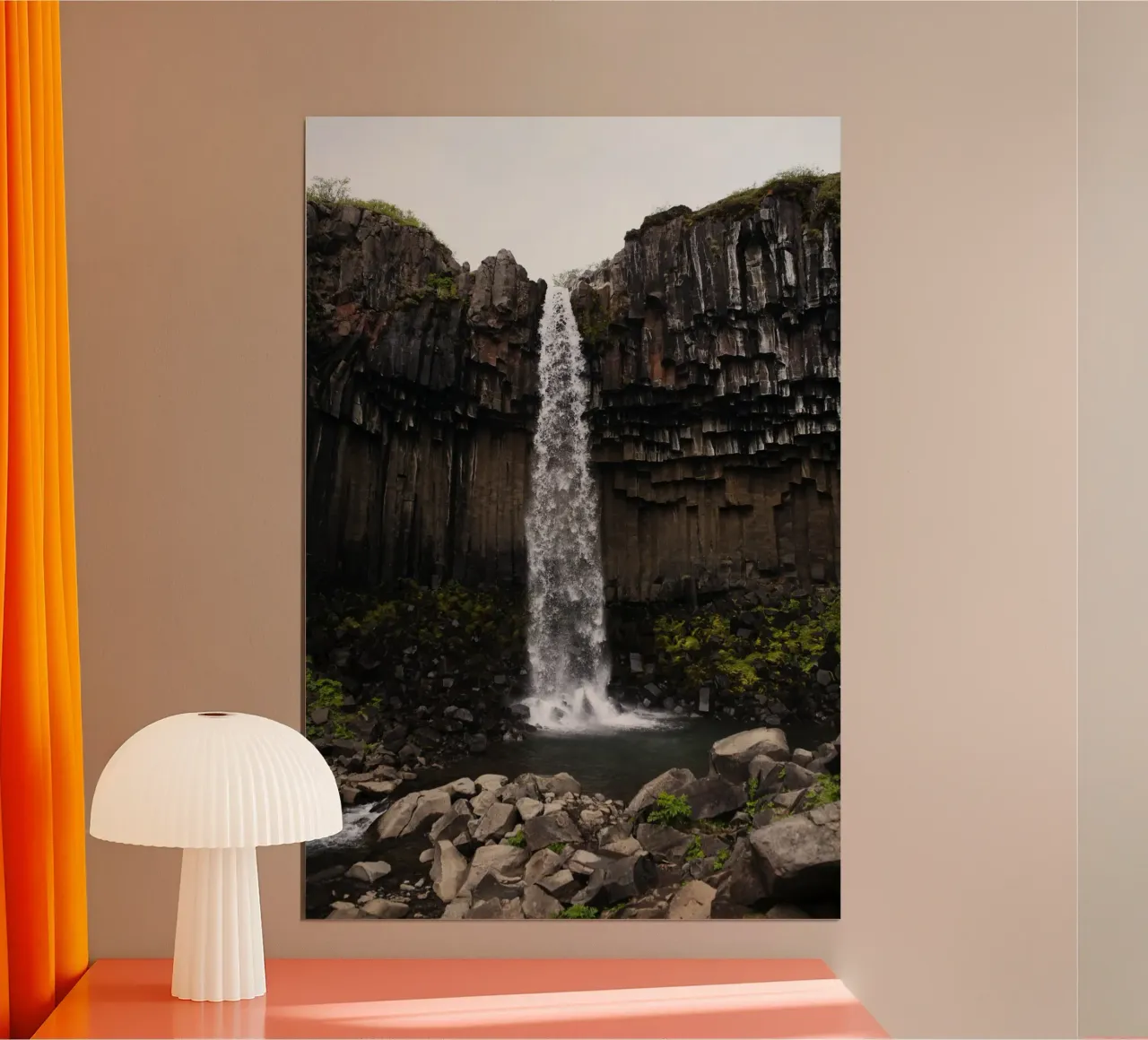 Cascata in Islanda carta hahnemühle da Simon Koy