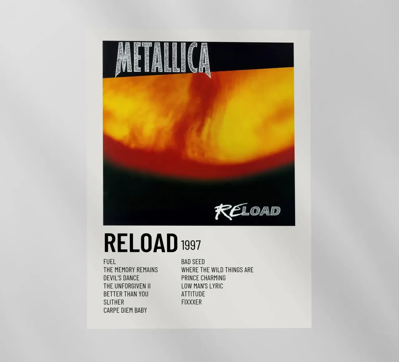 Metallica Reload pellicola backlit da Roronoa7