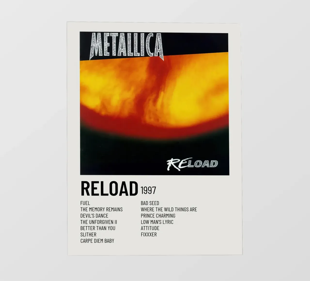 Metallica Reload pellicola backlit da Roronoa7