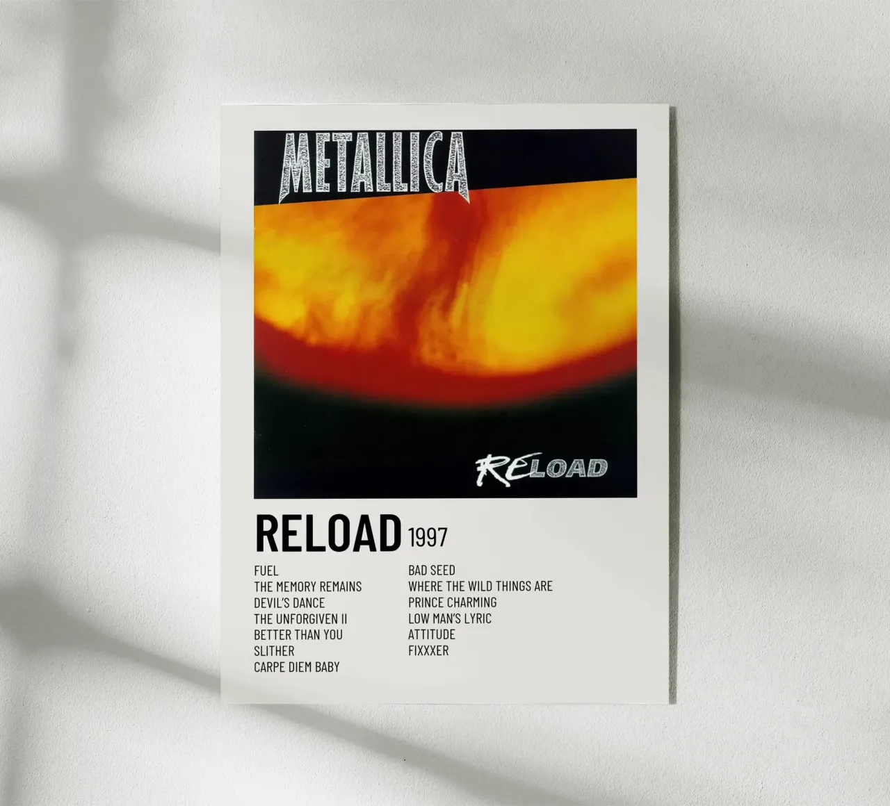 Metallica Reload plexiglass da Roronoa7