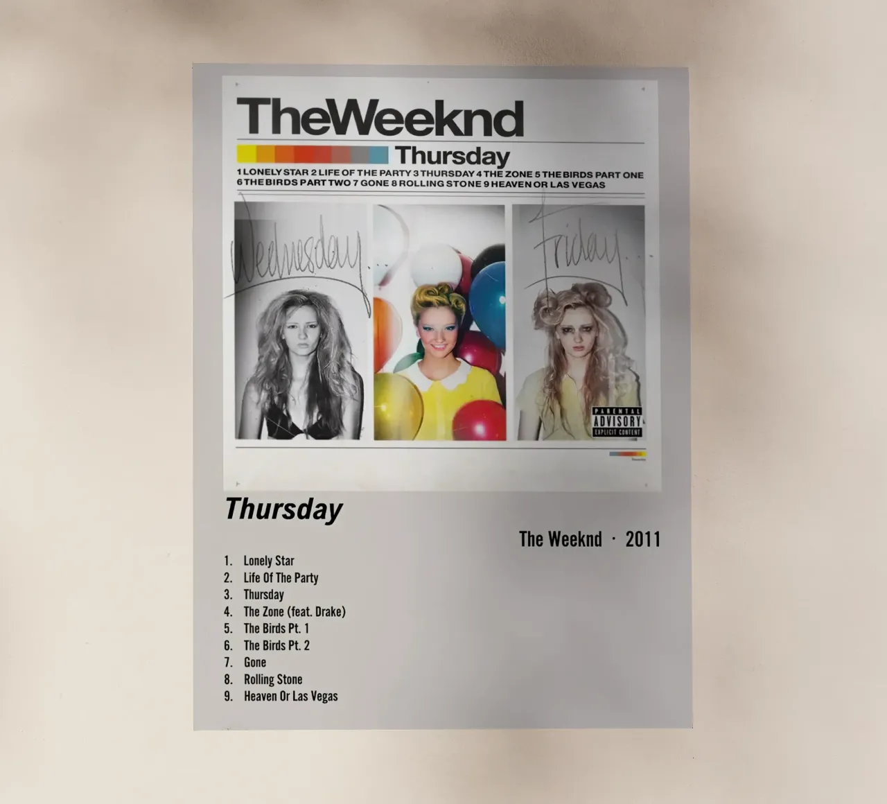 The Weeknd Thursday pellicola backlit da Roronoa7