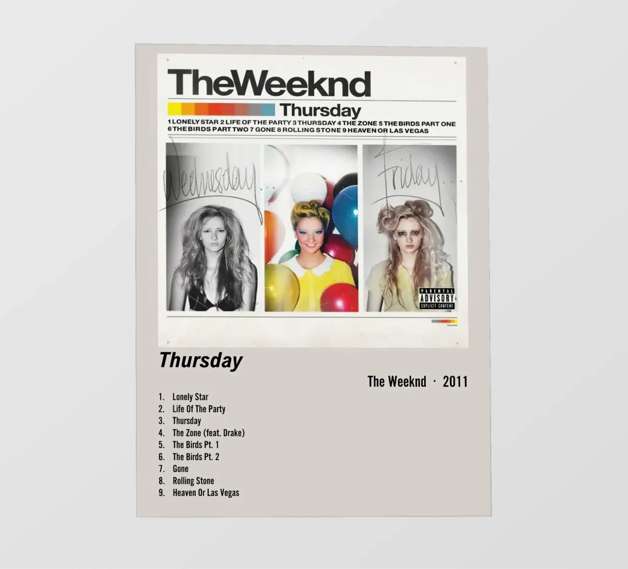 The Weeknd Thursday pellicola backlit da Roronoa7