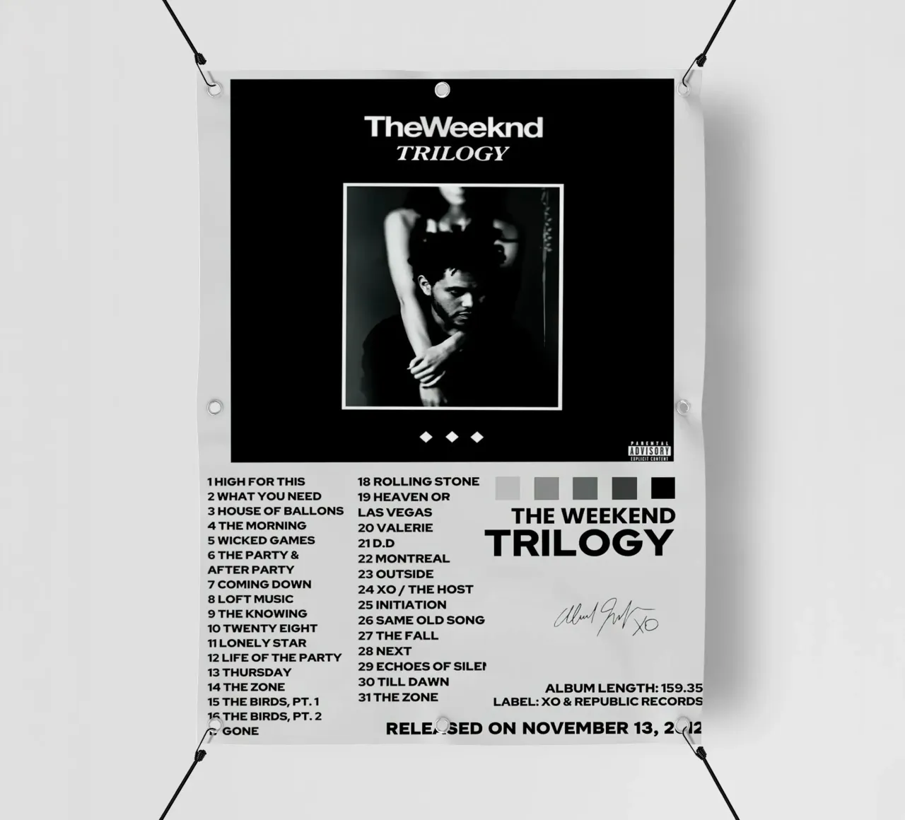 The Weeknd Trilogy telo in pvc da Roronoa7