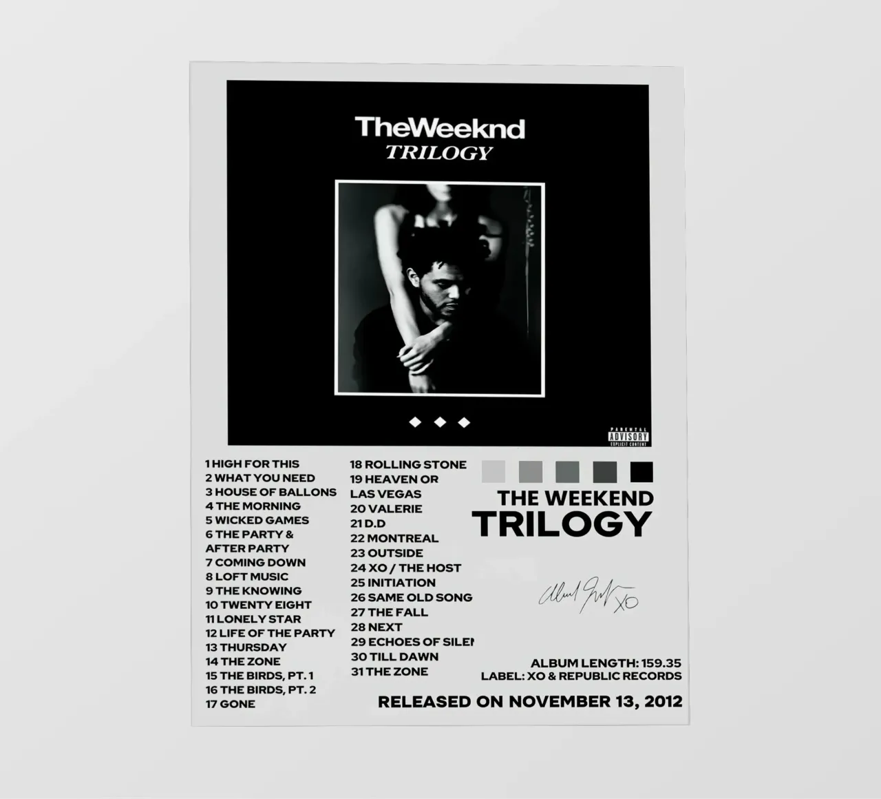 The Weeknd Trilogy telo in pvc da Roronoa7