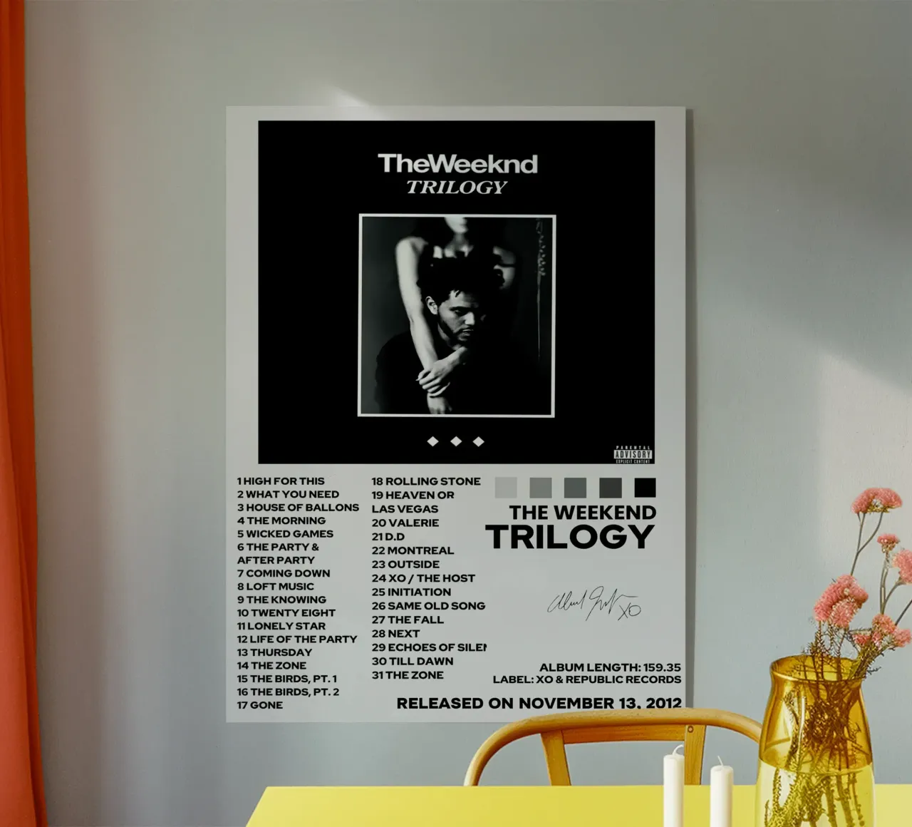 The Weeknd Trilogy plexiglass da Roronoa7