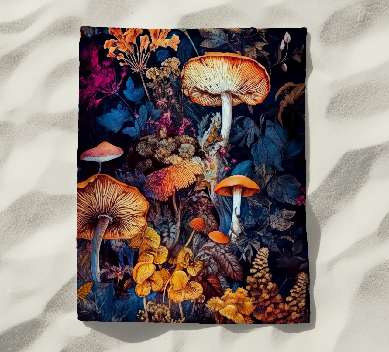 Funghi e vita nella foresta A telo mare da Justyna Jaszke JBJart