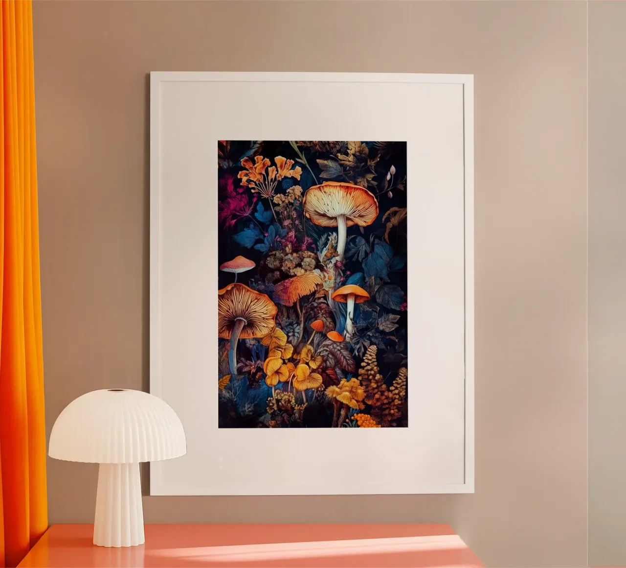 Funghi e vita nella foresta A poster da Justyna Jaszke JBJart