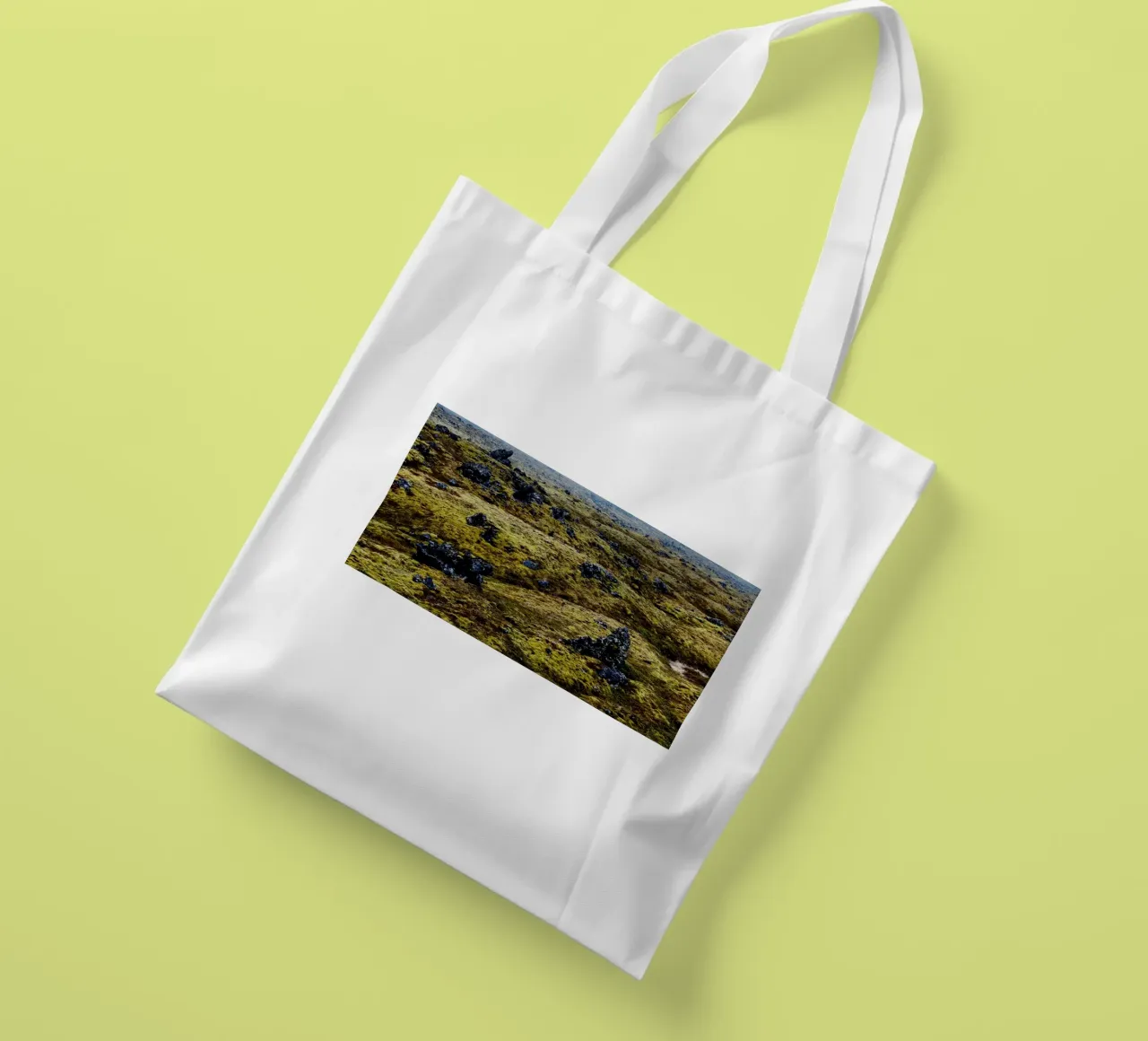 Paesaggio vulcanico Islanda borsa in juta da Simon Koy