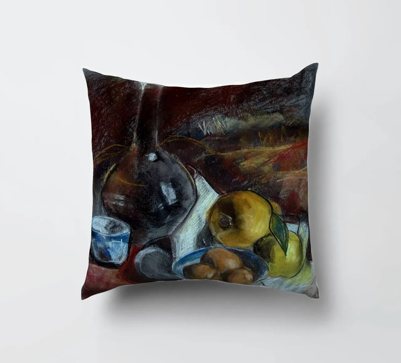 Pastel Drawing Still Life cuscino da Stoian Hitrov