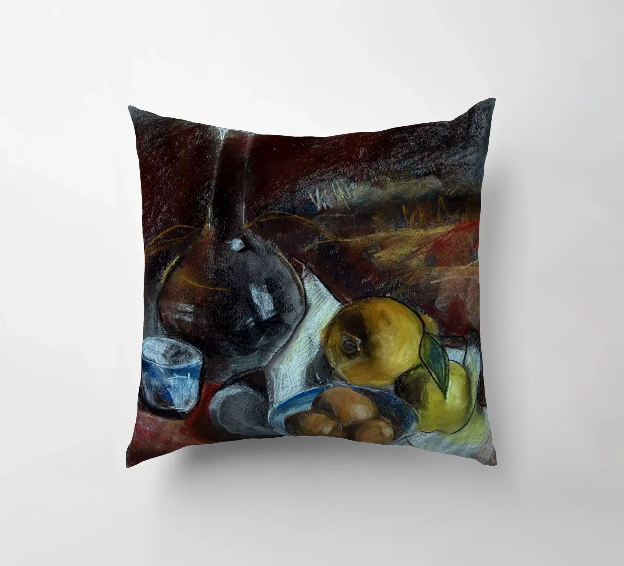 Pastel Drawing Still Life cuscino da Stoian Hitrov