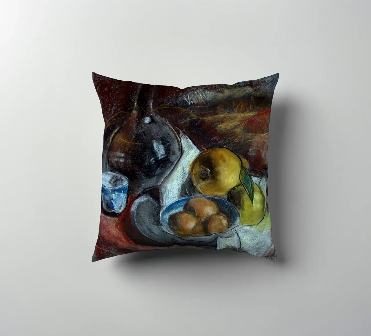 Pastel Drawing Still Life cuscino da Stoian Hitrov