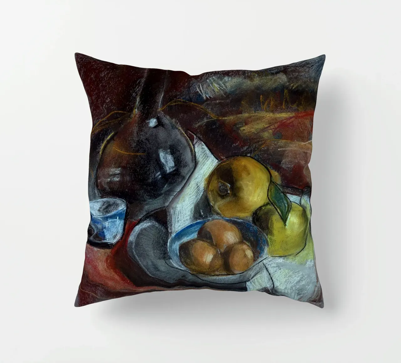 Pastel Drawing Still Life cuscino da Stoian Hitrov