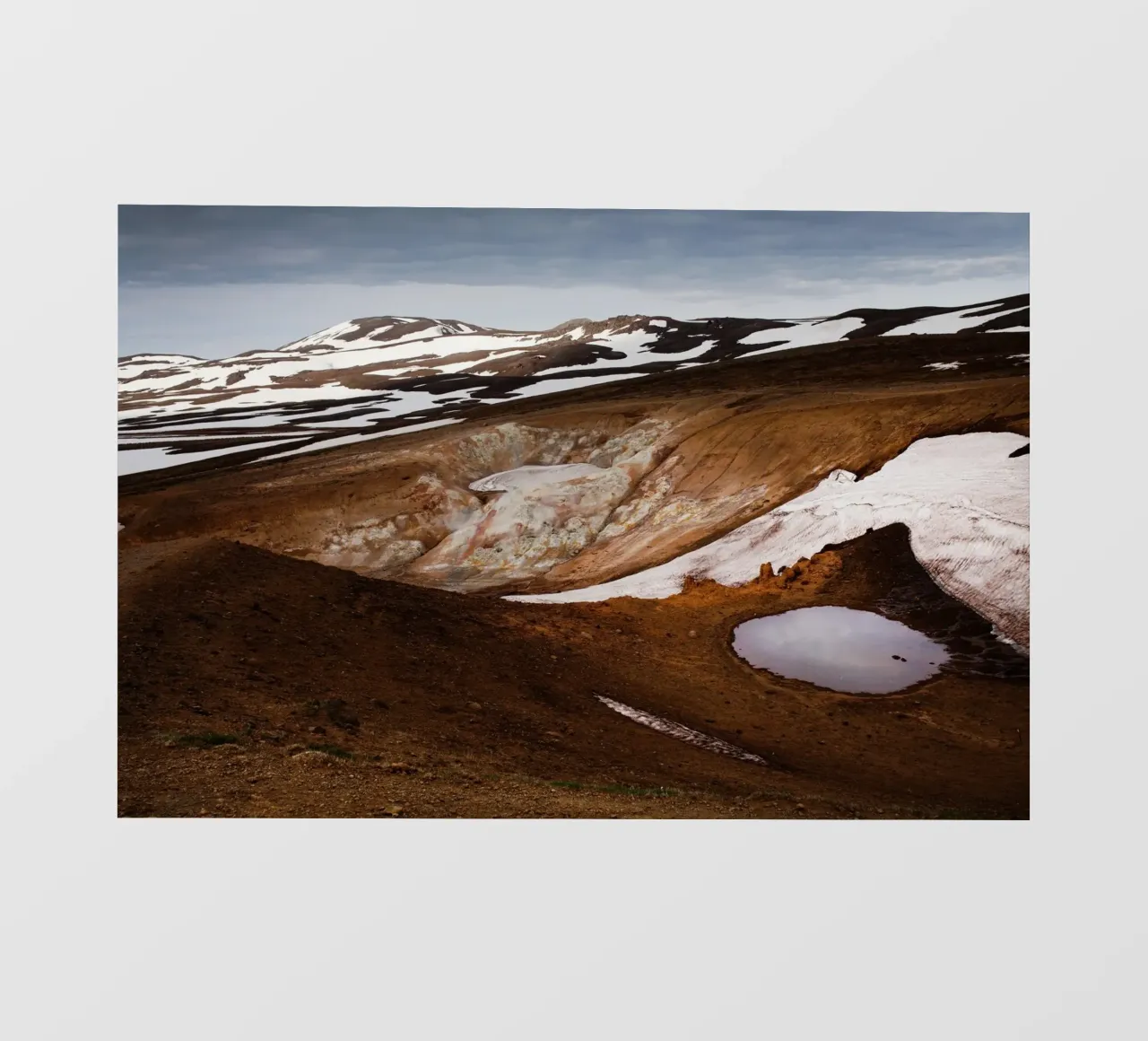 Paesaggio vulcanico Islanda telo in pvc da Simon Koy