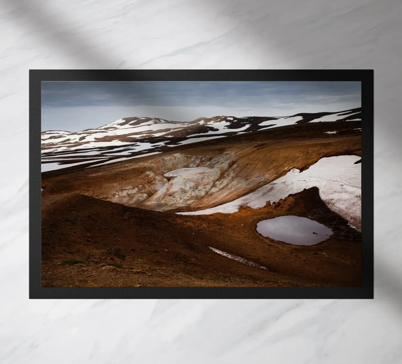 Paesaggio vulcanico Islanda zerbino da fotokunst
