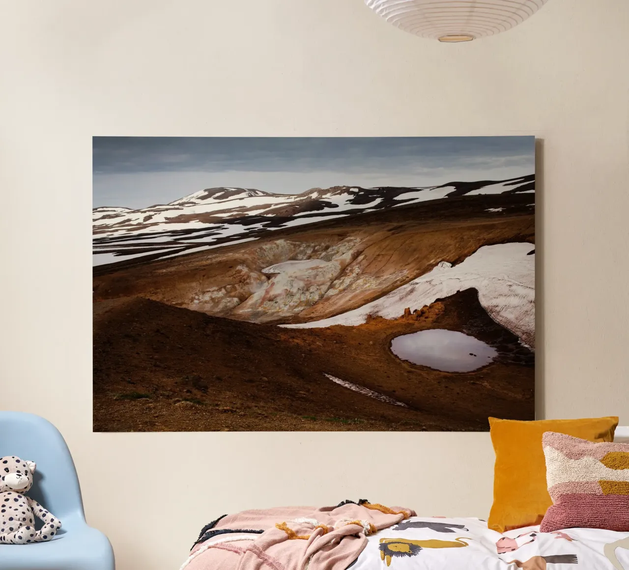 Paesaggio vulcanico Islanda tela da Simon Koy