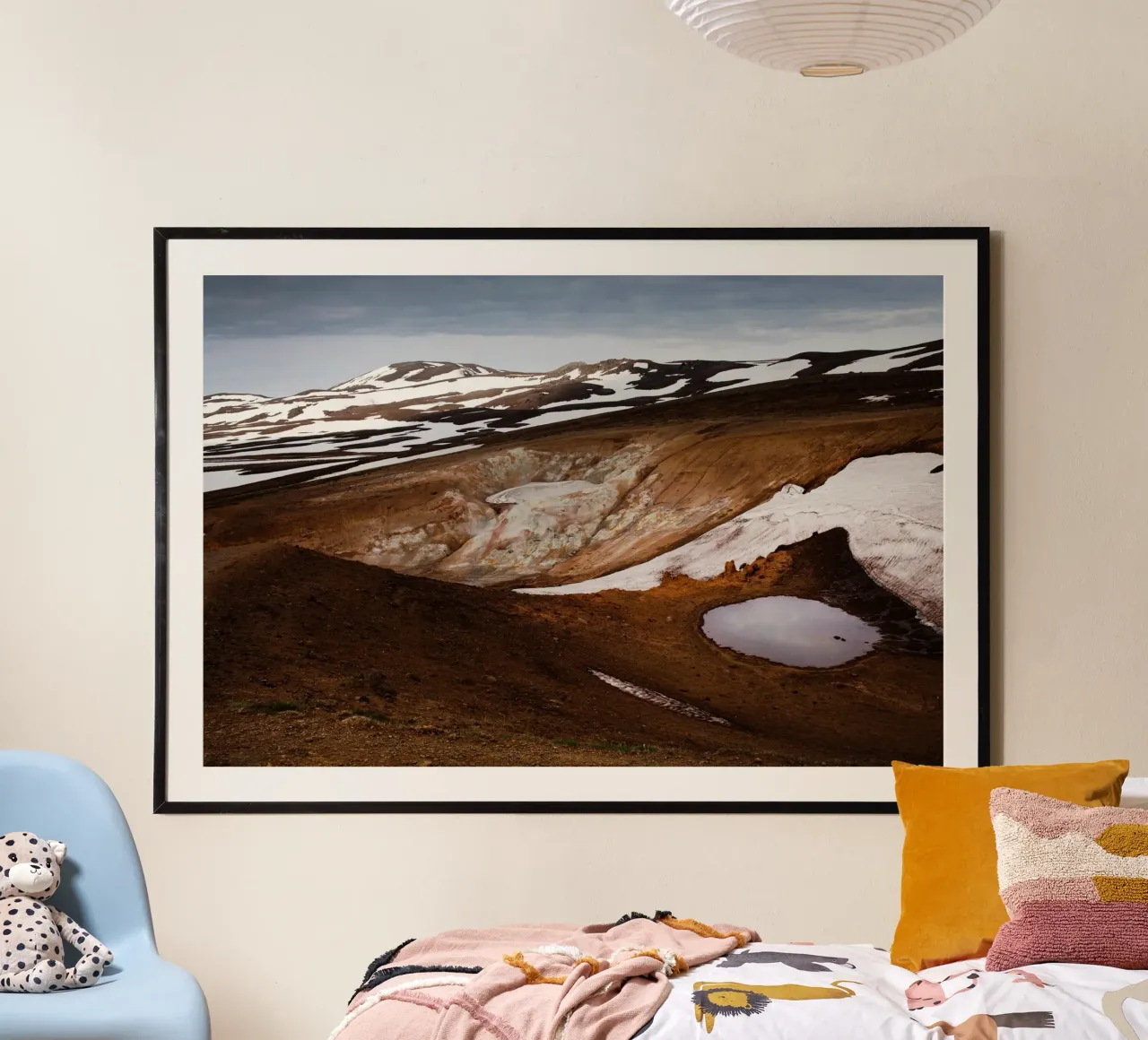 Paesaggio vulcanico Islanda carta hahnemühle da Simon Koy