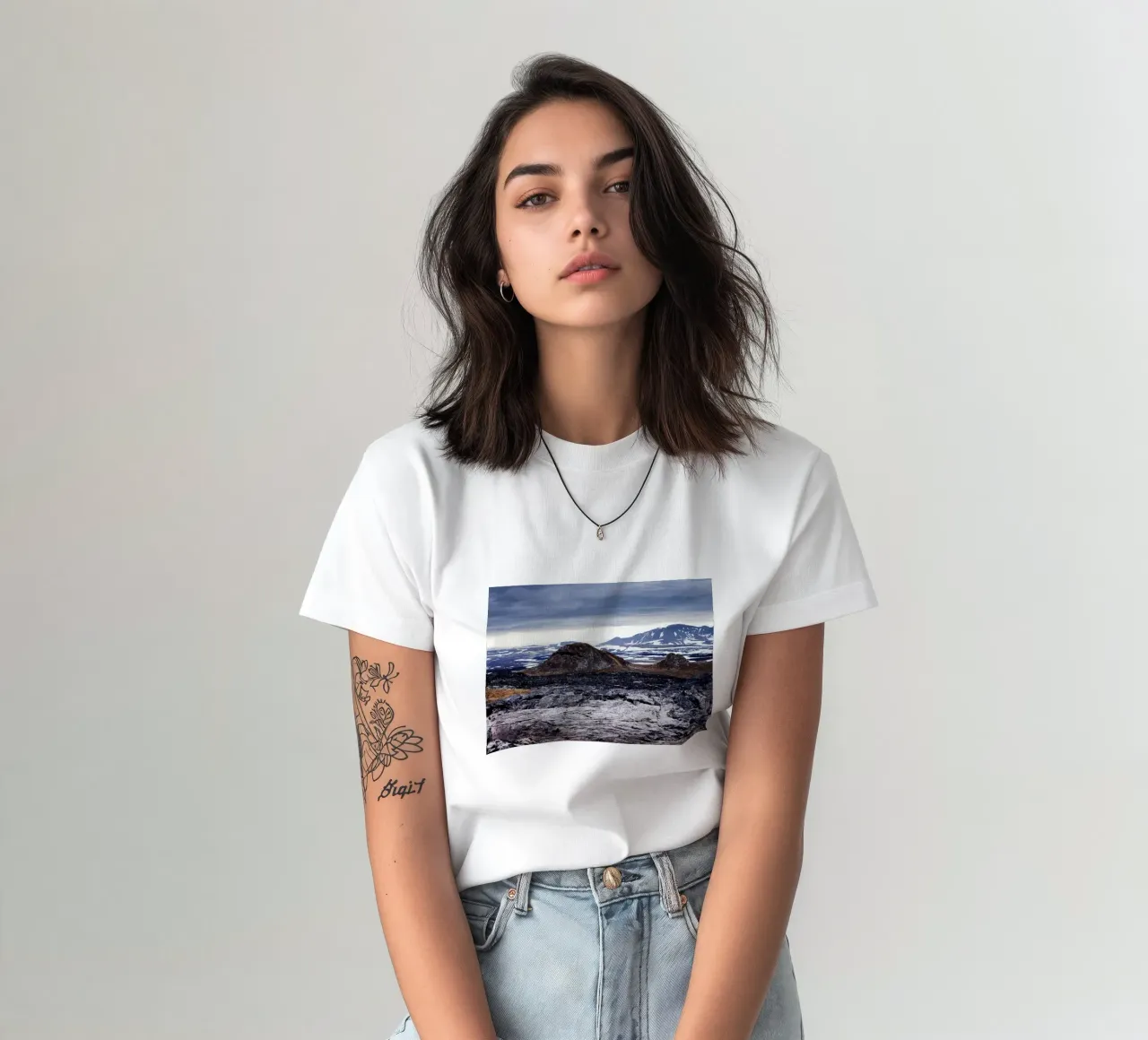 Vulkan in Island t-shirt da Simon Koy