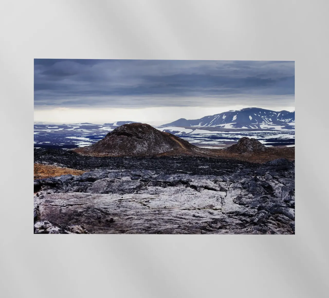 Vulkan in Island pellicola backlit da fotokunst