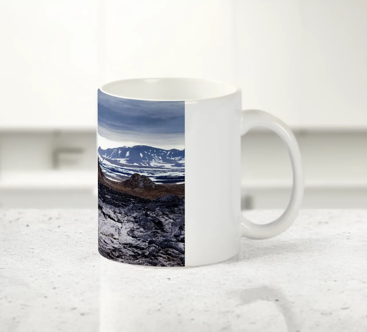 Vulkan in Island tazza in ceramica da Simon Koy
