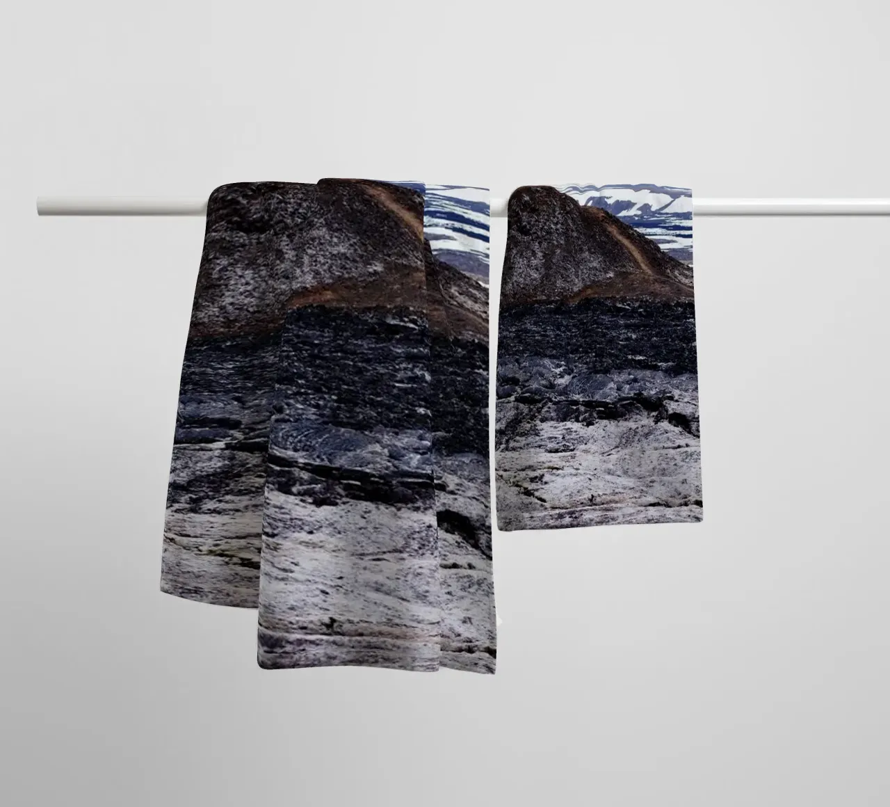 Vulkan in Island asciugamano da bagno da fotokunst