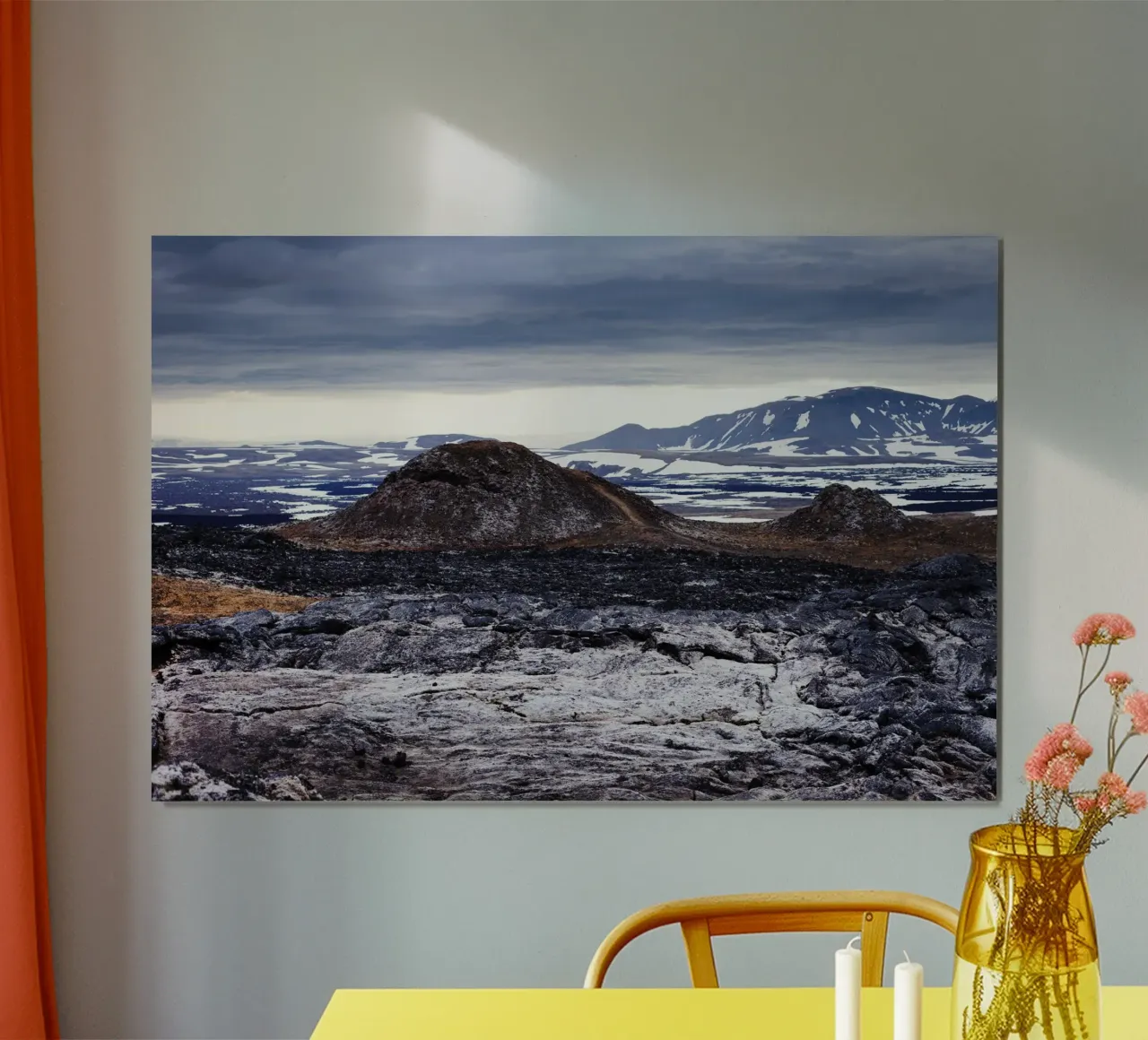 Vulkan in Island carta hahnemühle da Simon Koy