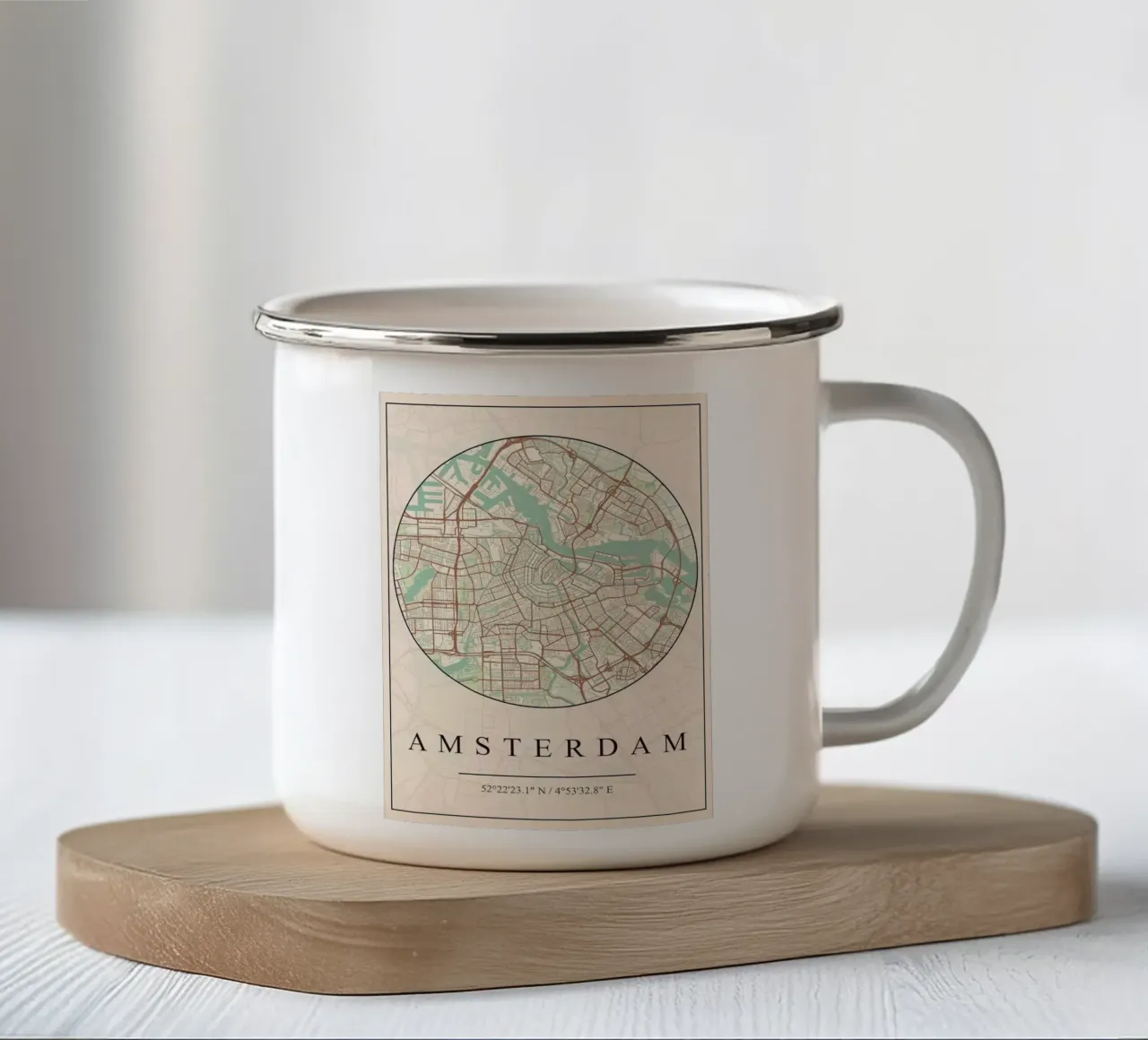 Amsterdam tazza in smalto da mesa