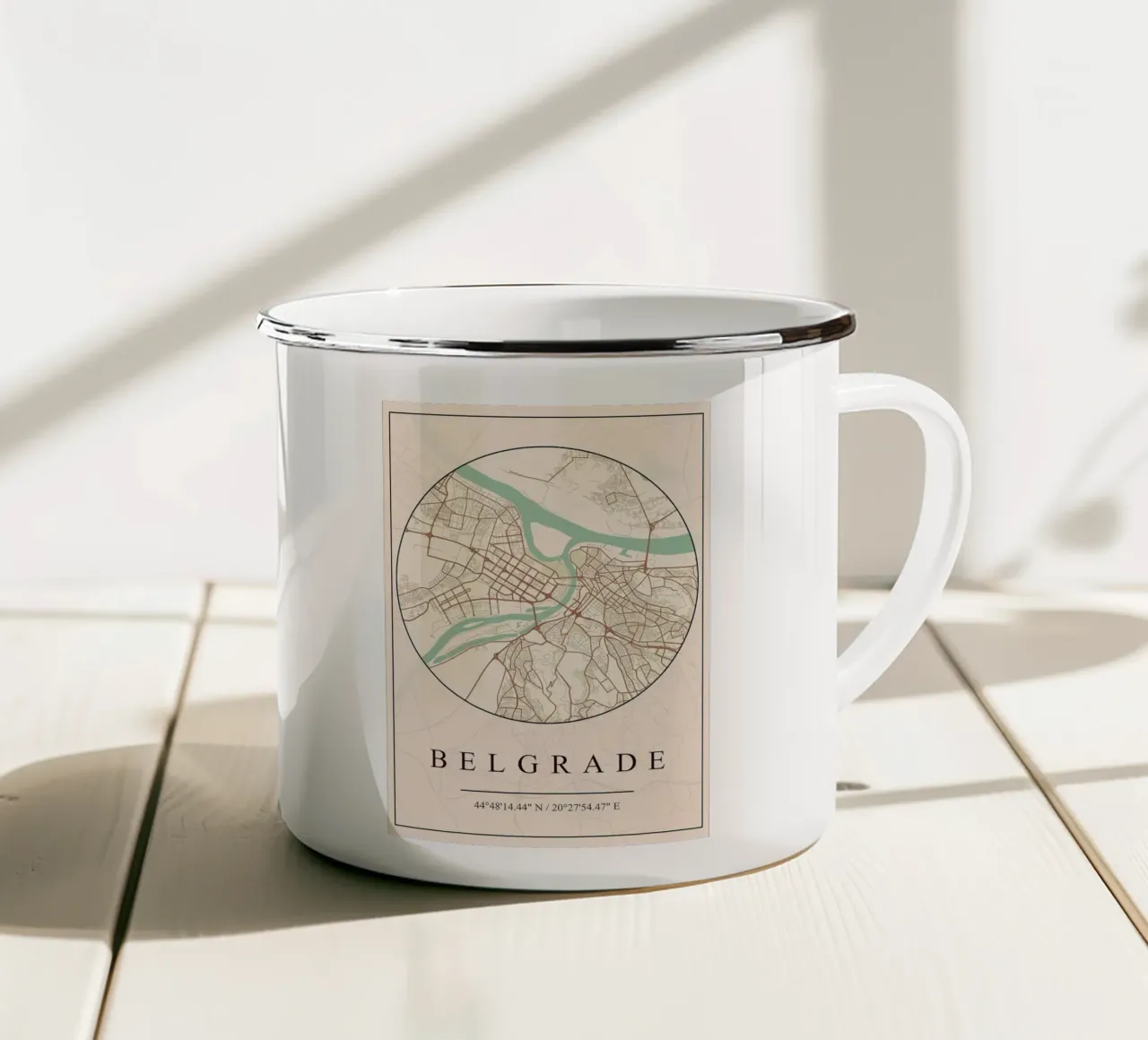 BELGRADO tazza in smalto da mesa