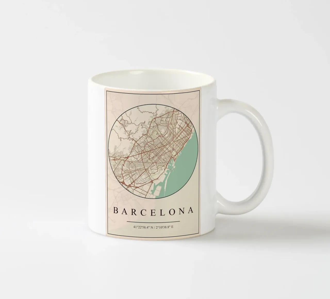 Barcellona tazza in ceramica da mesa