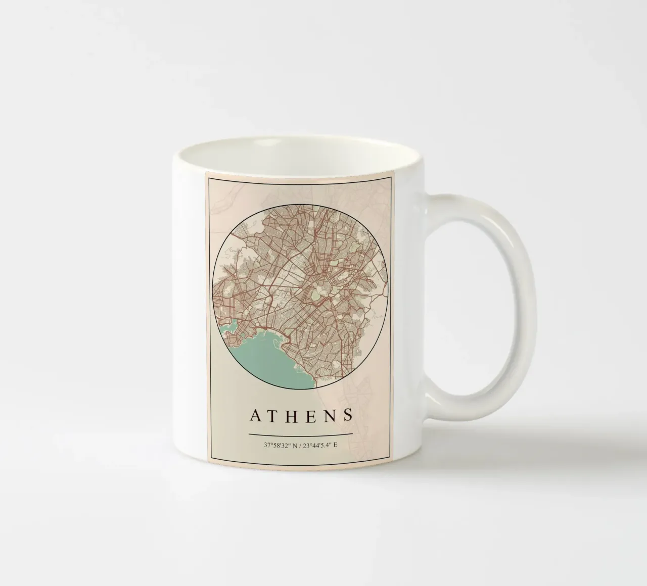Atene tazza in ceramica da mesa