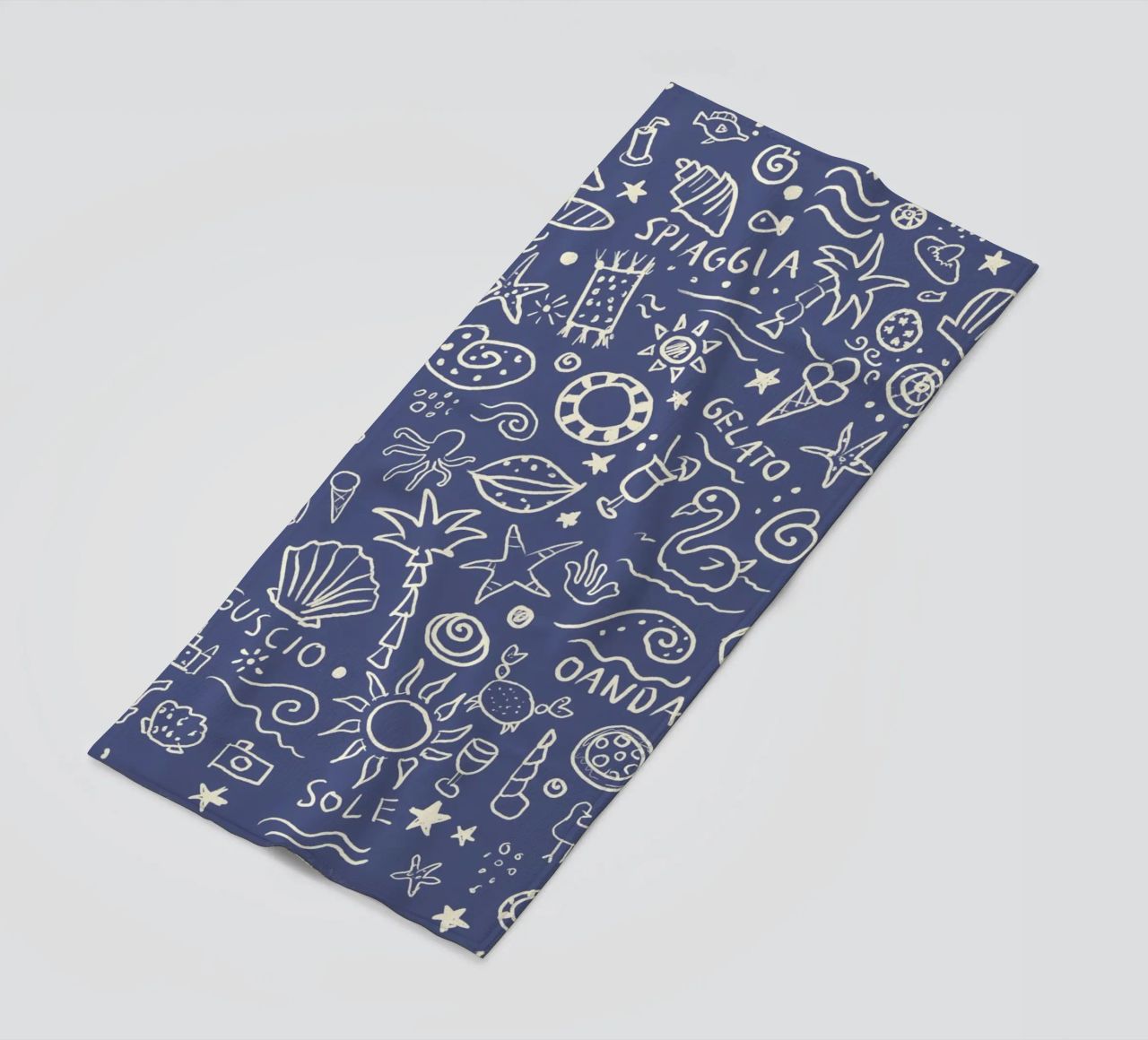 Strandcollage Blau serviette de plage de Studio Dolci