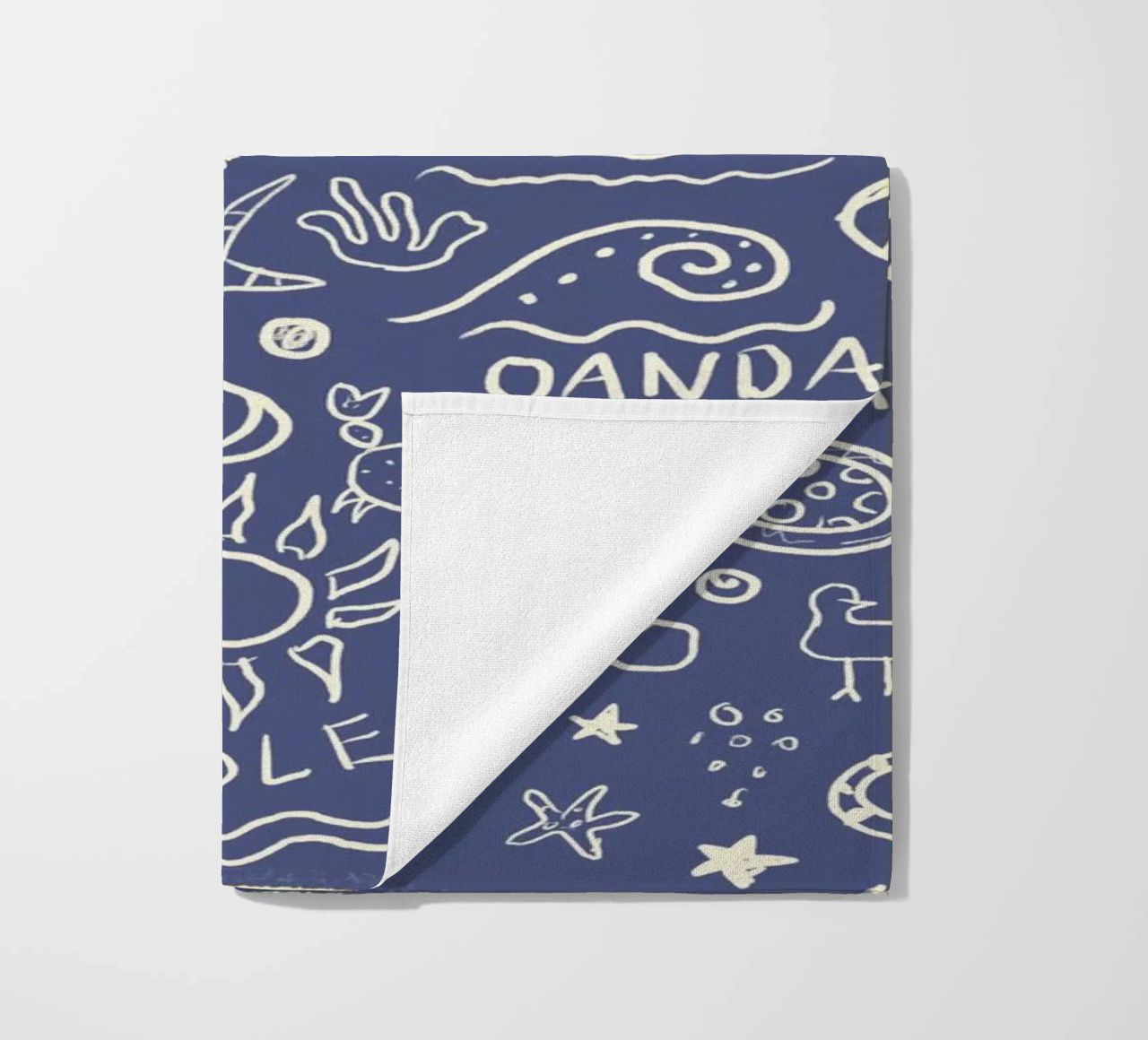 Strandcollage Blau serviette de plage de Studio Dolci