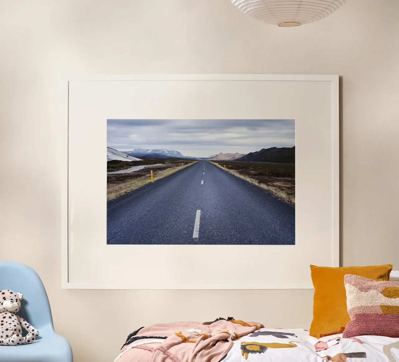 Strada in Islanda carta hahnemühle da Simon Koy