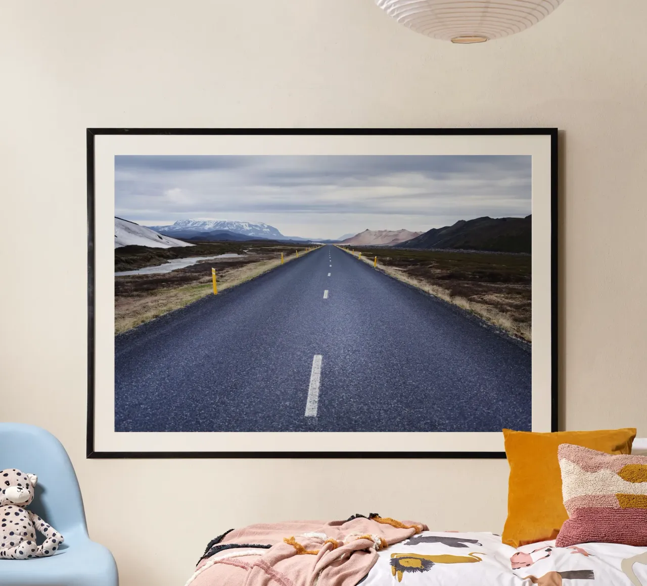 Strada in Islanda carta hahnemühle da Simon Koy