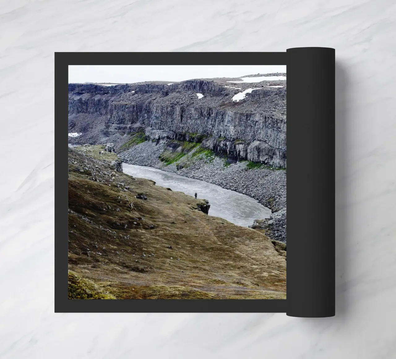 Eiland deurmat van fotokunst