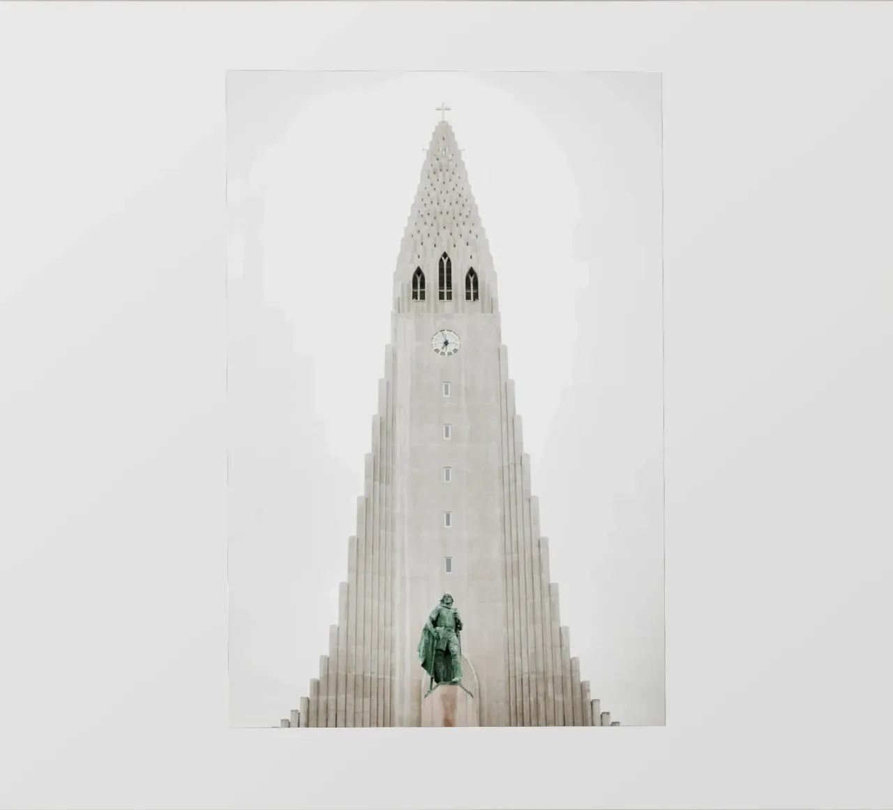 Chiesa in Islanda telo in pvc da Simon Koy