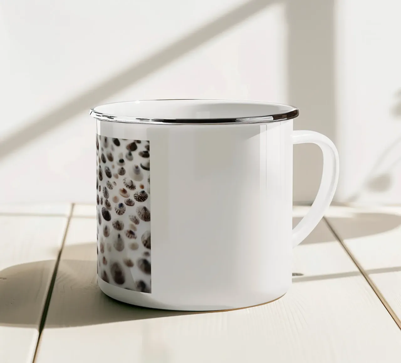 Cozze in Islanda tazza in smalto da Simon Koy