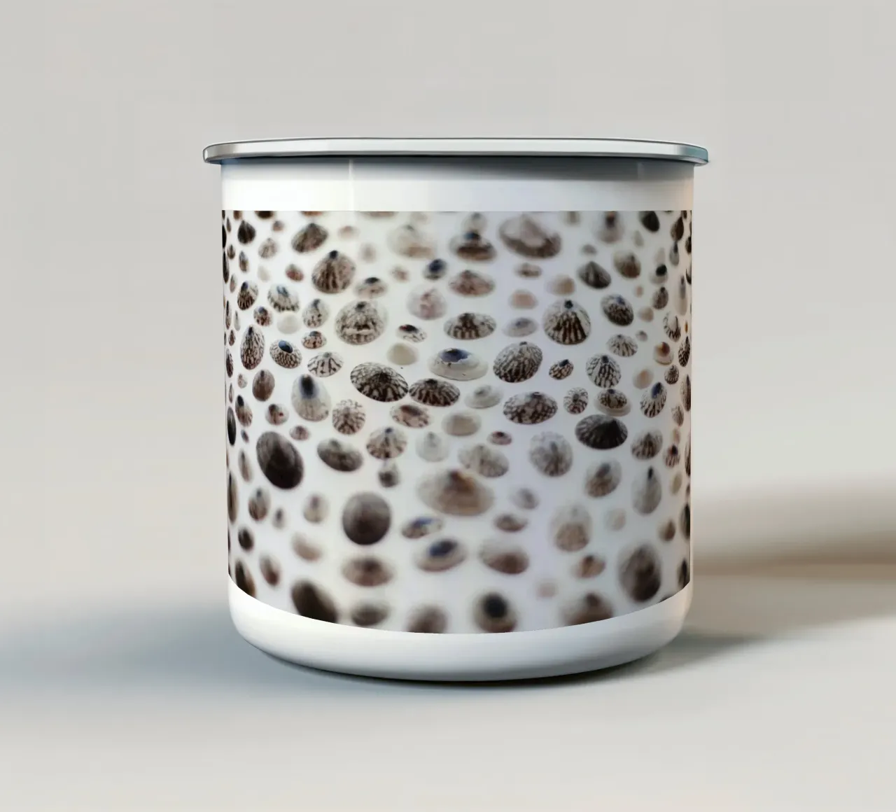 Cozze in Islanda tazza in smalto da Simon Koy