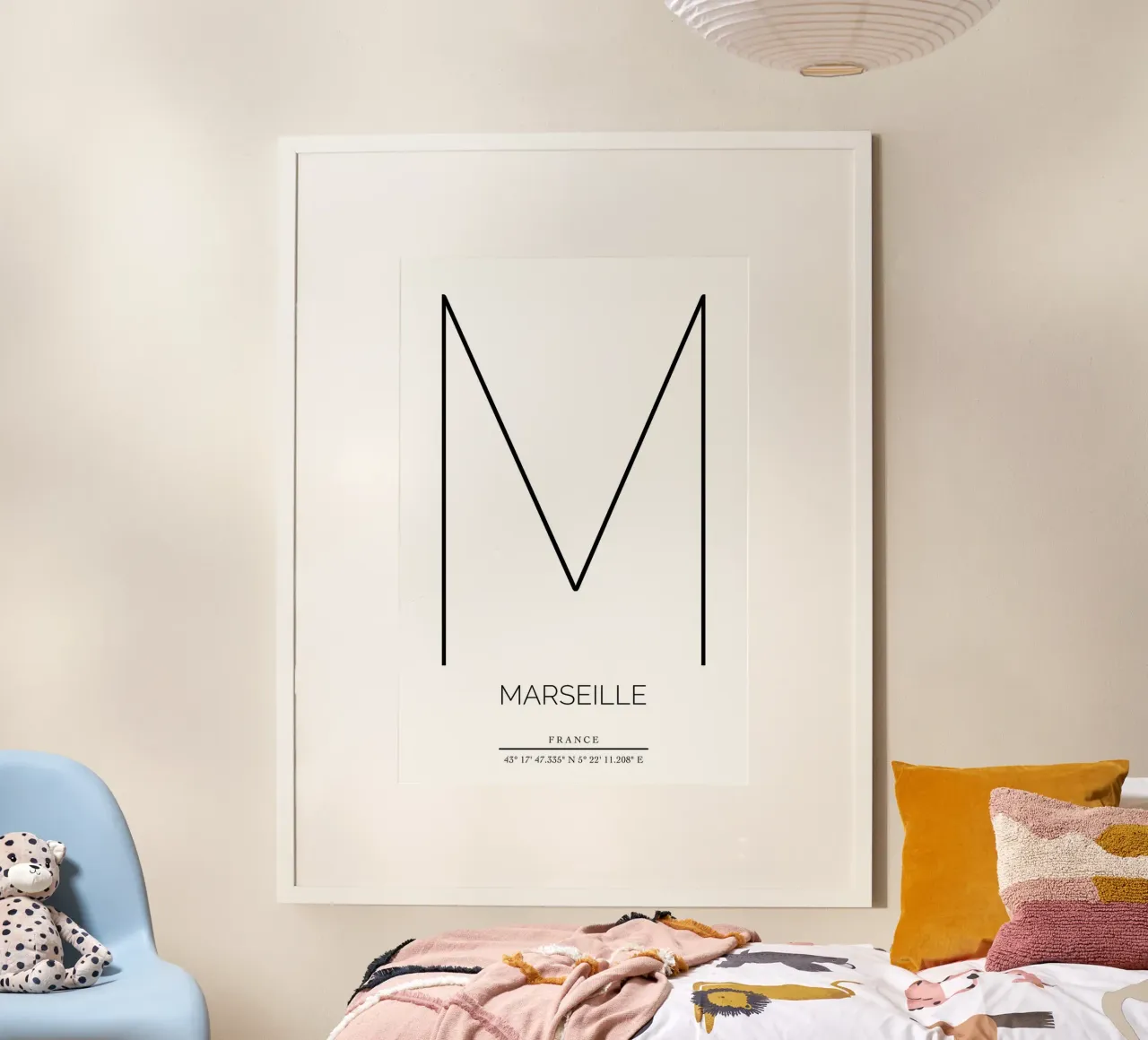 MARSEILLE - blanc poster by CityLights