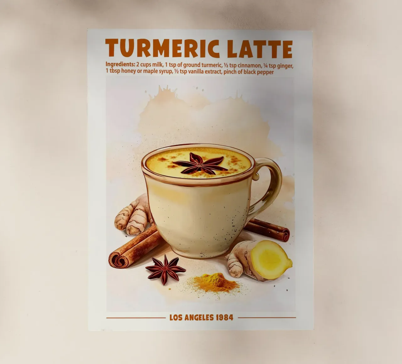 Turmeric Latte, Los Angeles 1984 pellicola backlit da janetlynn