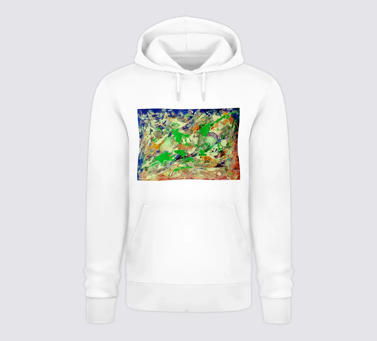 IDEAL GIFT 92 invers. felpa con cappuccio da Thierry Vobmann Abstract painting