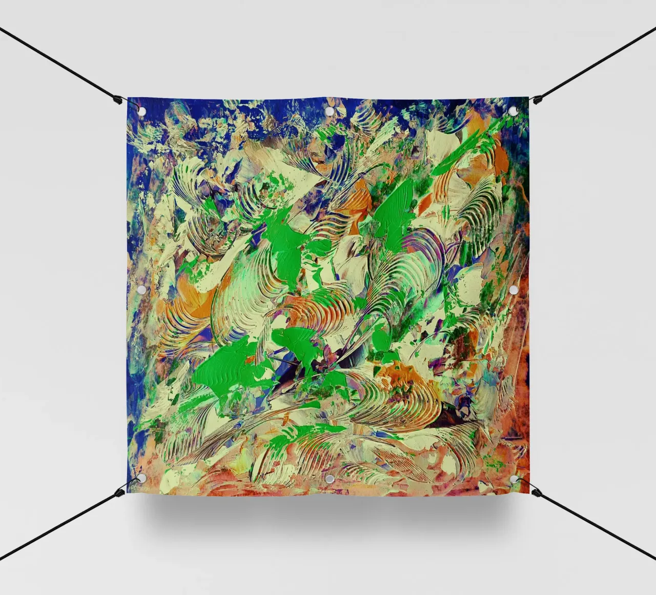 IDEAL GIFT 92 invers. telo in pvc da Thierry Vobmann Abstract painting